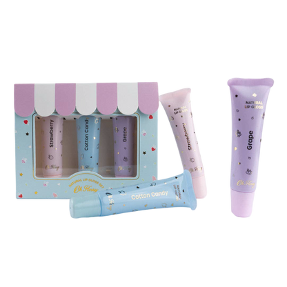 Natural Lip Gloss - Set of 3