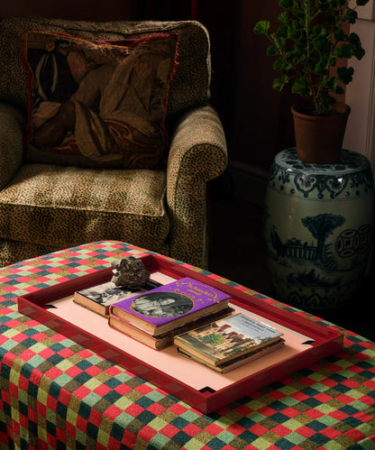 Benedict Tray - Dark Red/Pale Pink