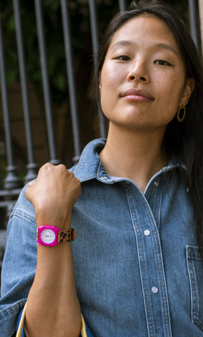Mini Kyomo x Taxi Brousse Watch - Leopard