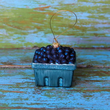 Farmstand Blueberries Basket Ornament