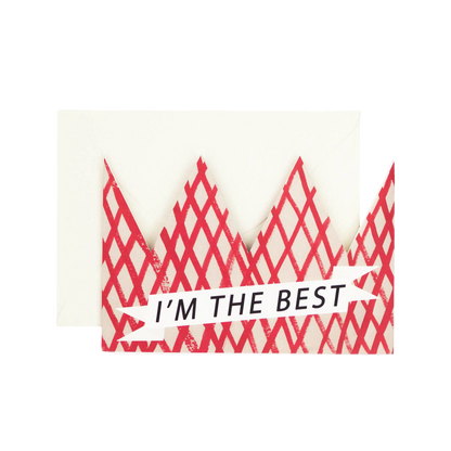 I'm The Best Party Hat Card