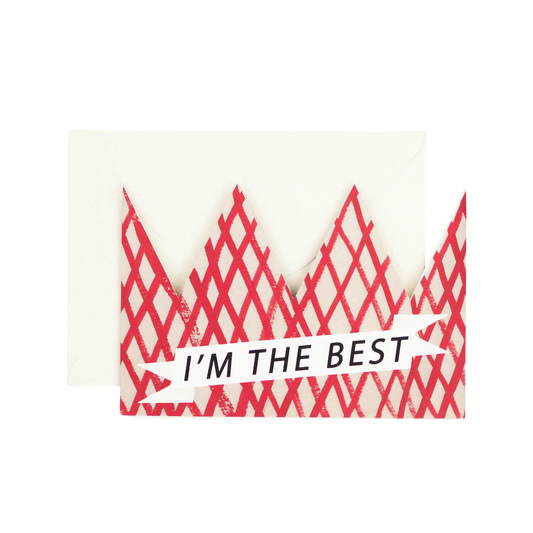 I'm The Best Party Hat Card