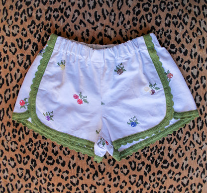 Embroidered Italian Dolphin Shorts - One of a Kind
