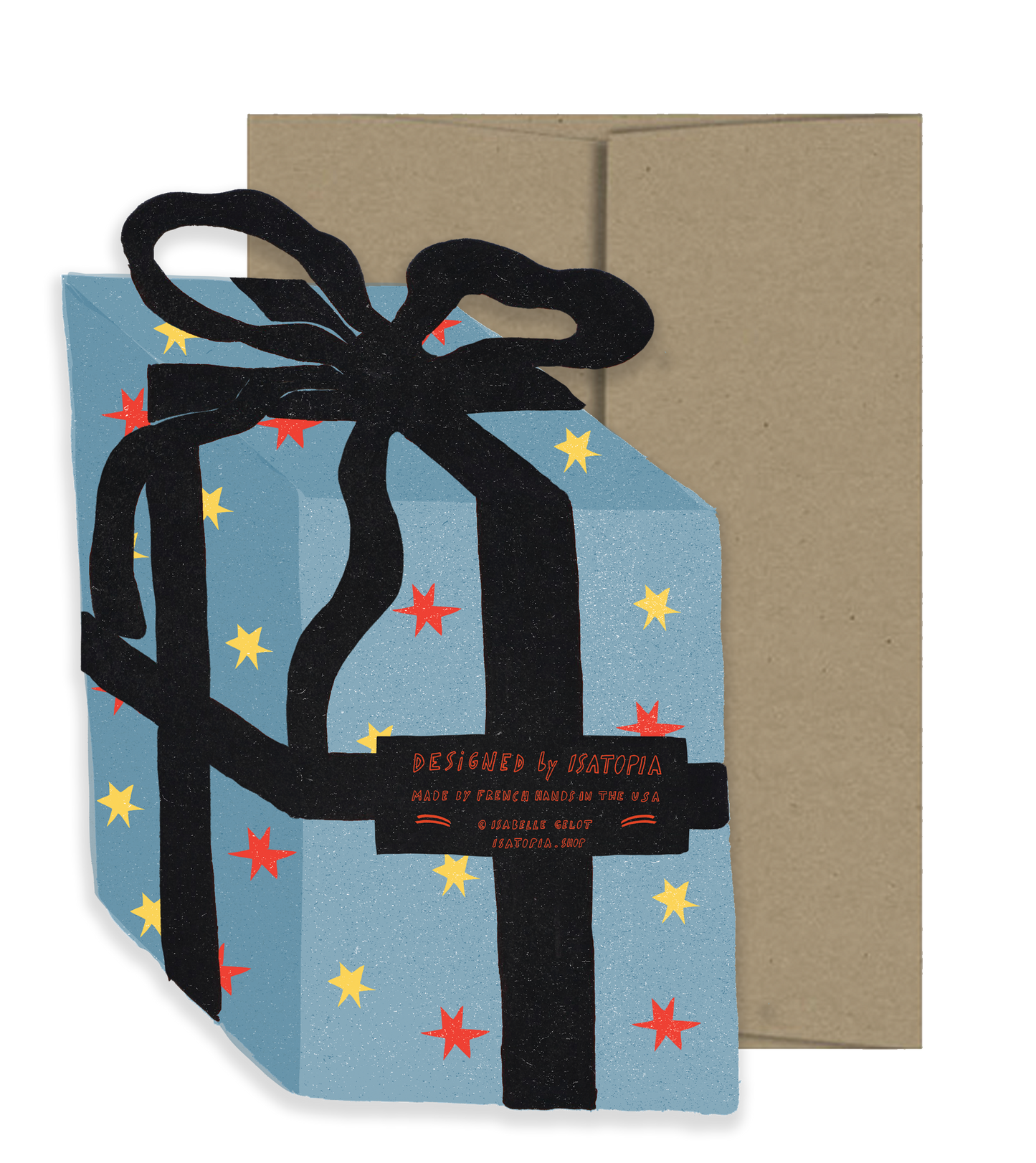 Blue Gift Birthday Collection Die Cut Card