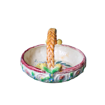 Ceramic Hand Painted Basket
