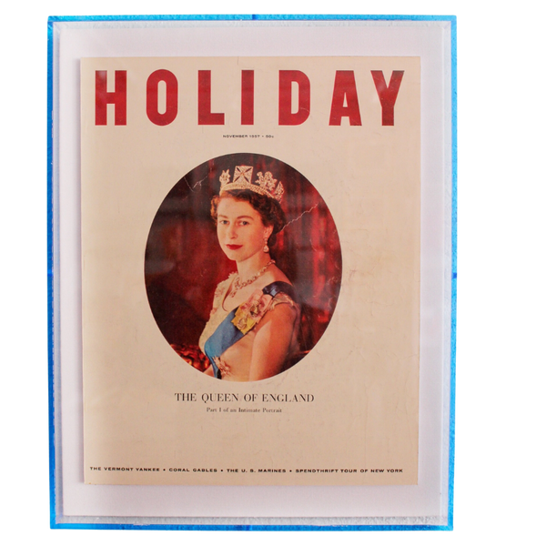 Framed Holiday Magazine Cover - November 1957, "Queen Elizabeth"