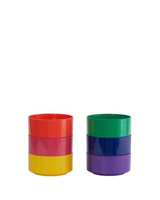 Rainbow Stackable Bowls - Set of 6
