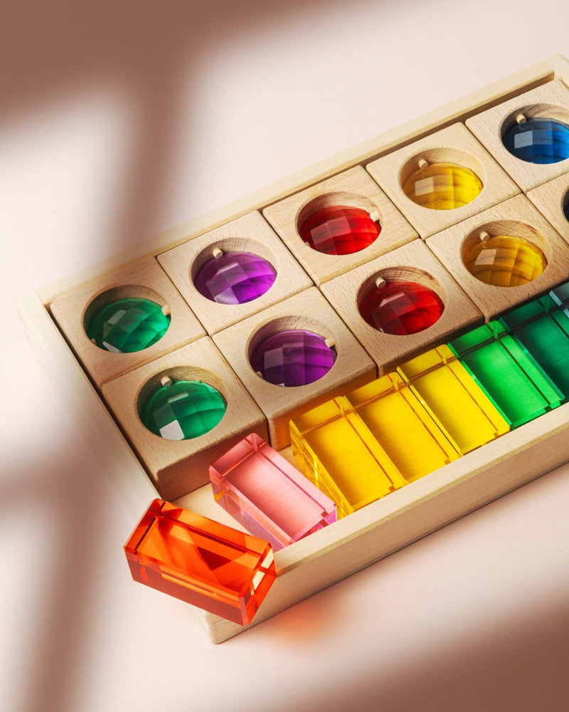 Rainbow Gem Block Set