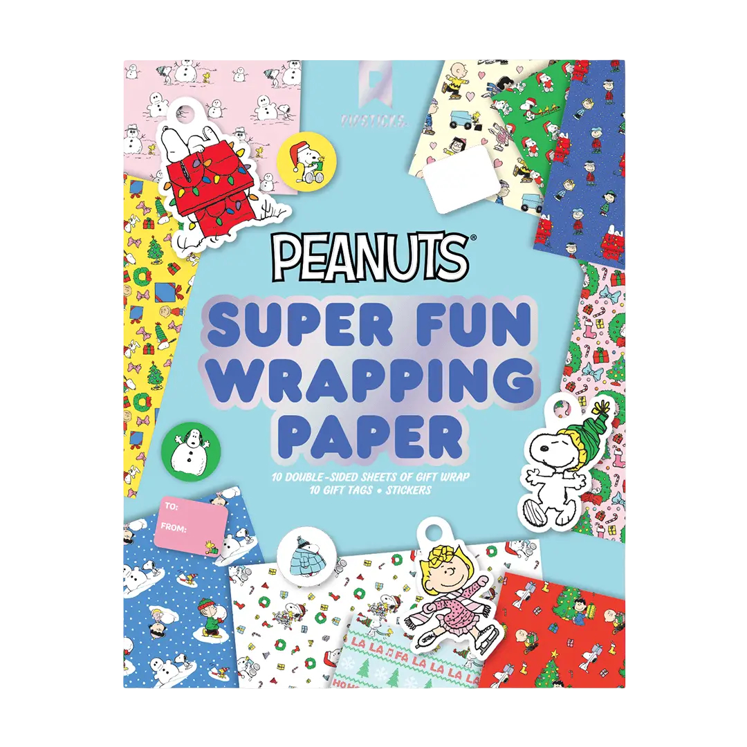 Peanuts Holiday Wrapping Paper Book