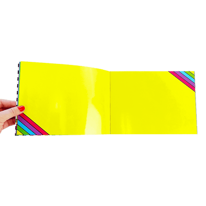 Retro Rainbow Sticker Collector Book