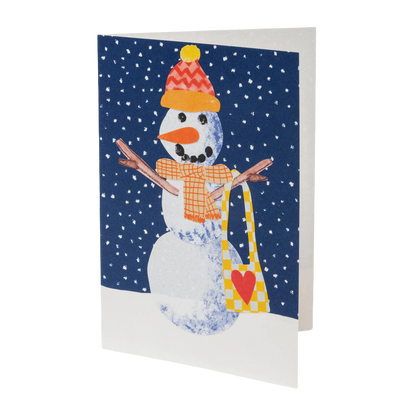 Make Your Own Christmas Cards Set - Snowman