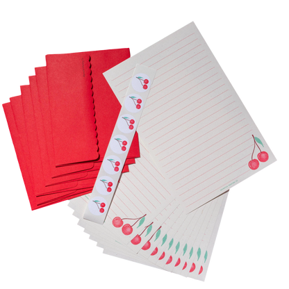Letter Writing Set - Cherry