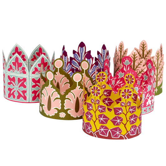 Set of Six Paper Party Coronets
