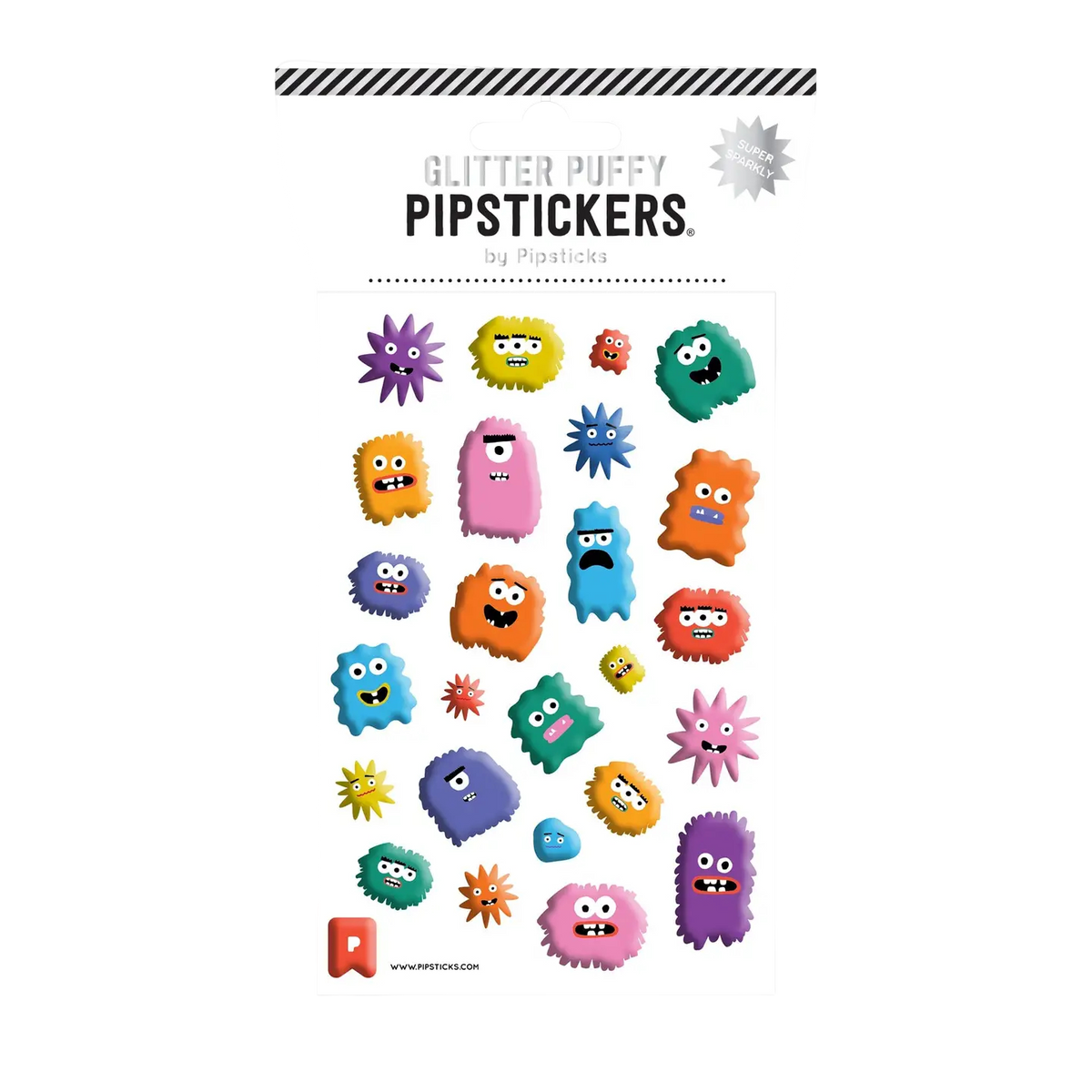 Mildly Monstrous Glitter Puffy Stickers