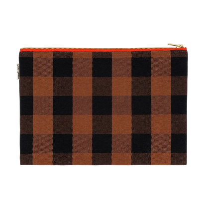 Large Zip Pouch - Gingham