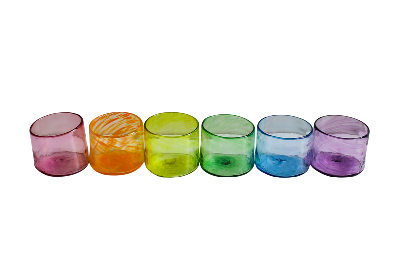Rainbow Paradise Short Tumblers - Set of 6