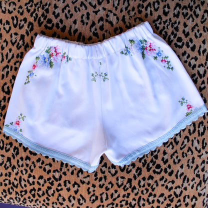 Embroidered Italian Dolphin Shorts - One of a Kind