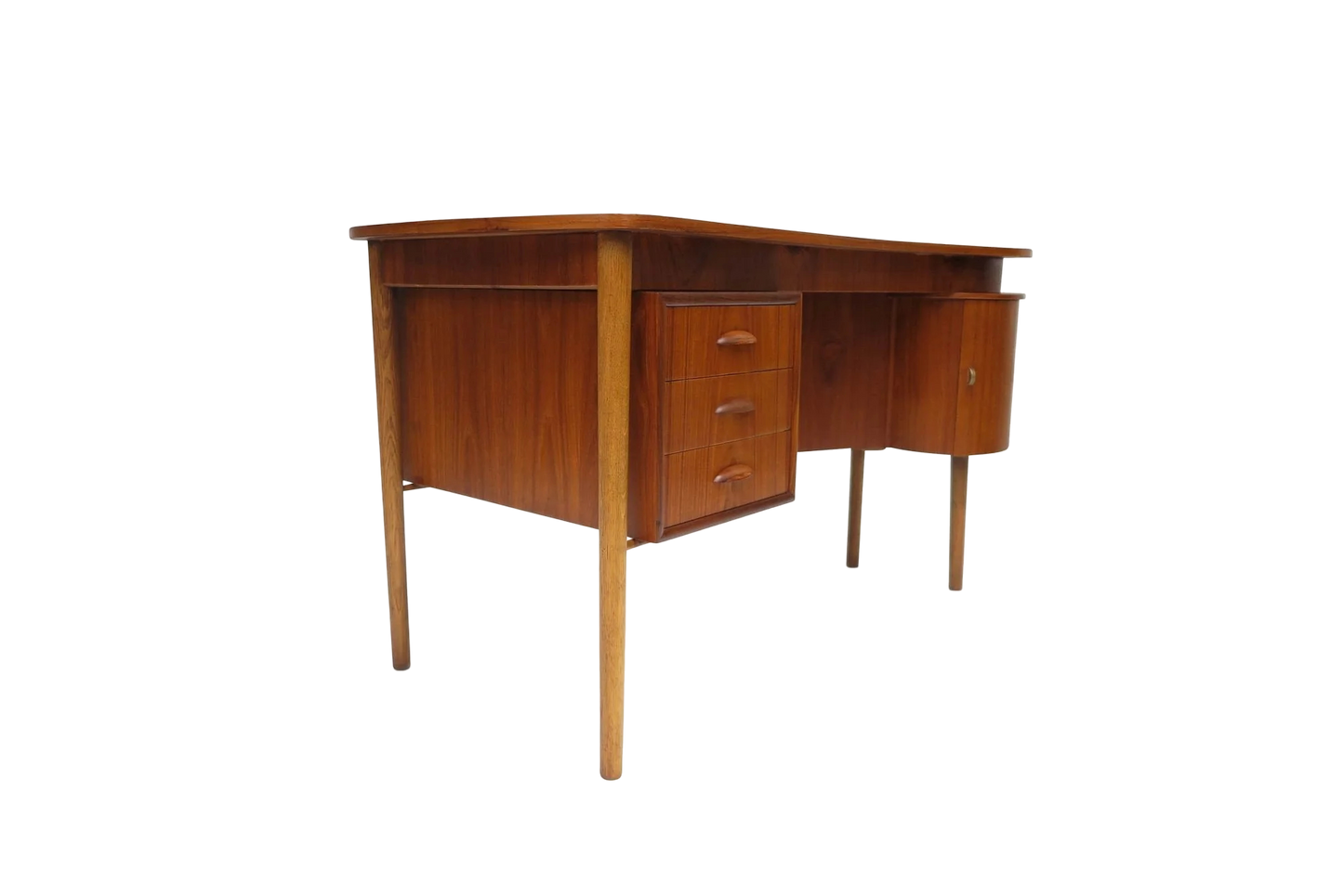 Mid Century Teak Writing Desk Designed by Kai Kristiansen