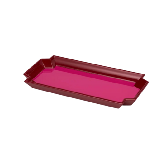 Jean Tray - Bordeaux Red/Fuchsia Pink