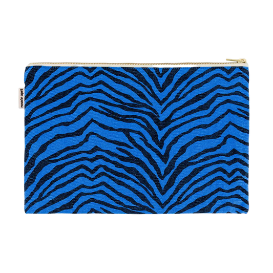 Large Zip Pouch - Zebra