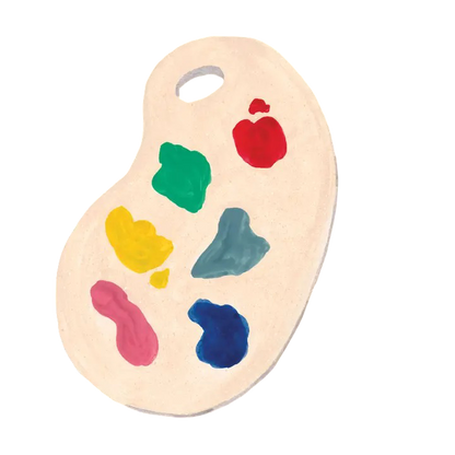Color Palette Die Cut Card