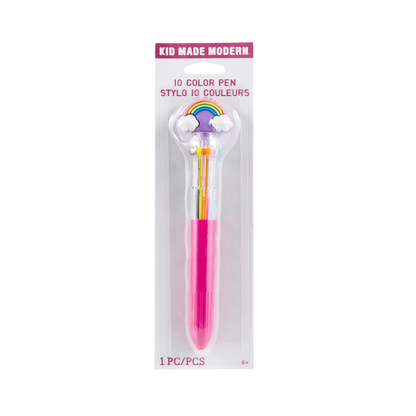 10 Color Pen w/ Rainbow Topper