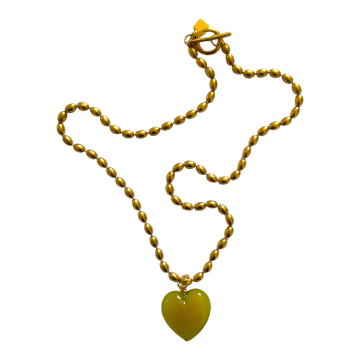 Bacio Murano Glass Heart Necklace