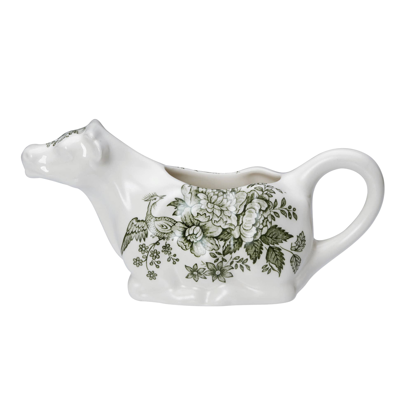 Green Asiatic Pheasants Cow Creamer