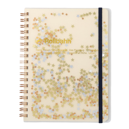 Rollbahn Spiral Glitter Stars Notebook