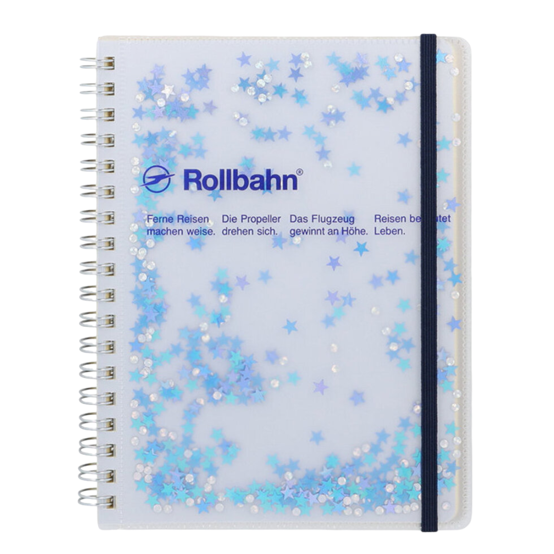 Rollbahn Spiral Glitter Stars Notebook