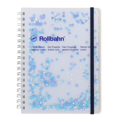 Rollbahn Spiral Glitter Stars Notebook