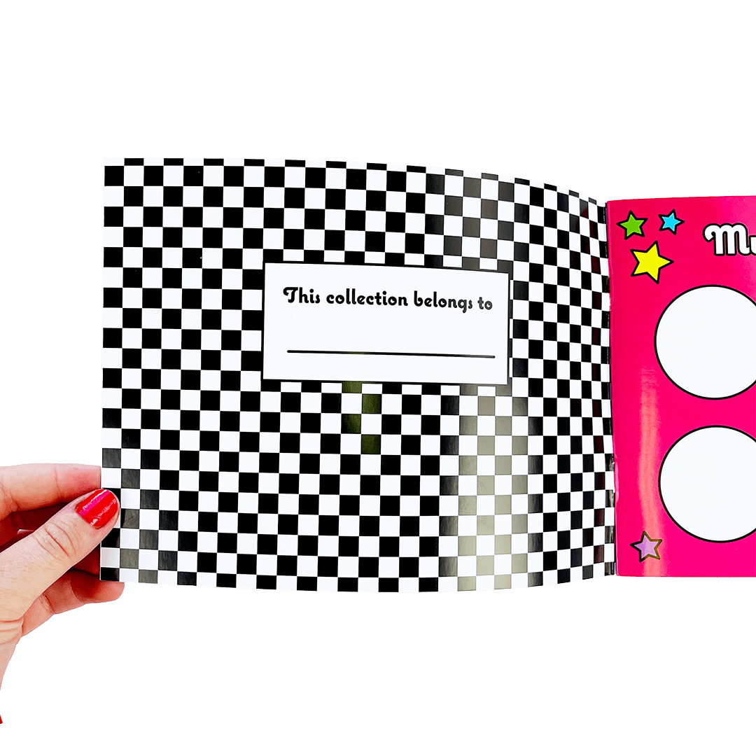 Retro Rainbow Sticker Collector Book