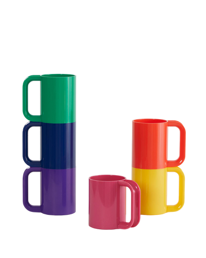 Rainbow Stackable Mugs - Set of 6