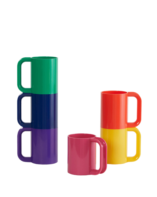 Rainbow Stackable Mugs - Set of 6