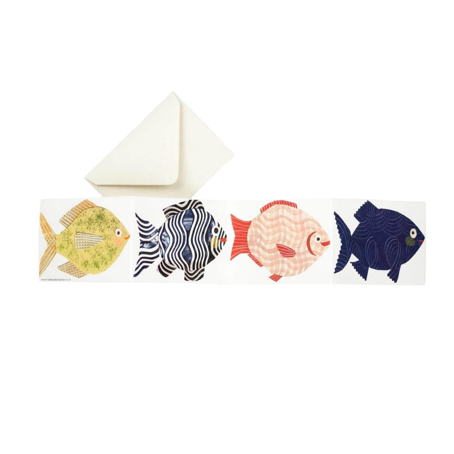 Fish Concertina Extending Card