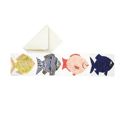 Fish Concertina Extending Card