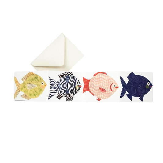 Fish Concertina Extending Card