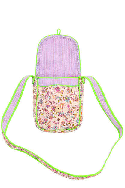 Quilted Cross Body Satchel Bag