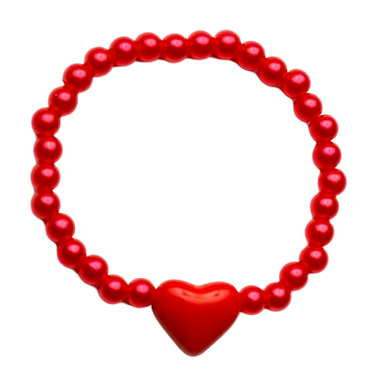 Heart Bracelet - Red