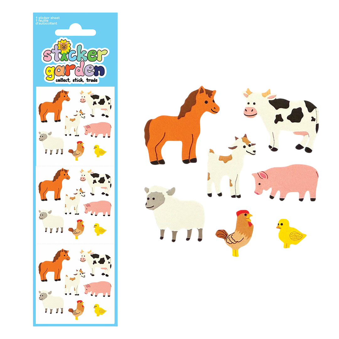 Classic Farm Animals Stickers