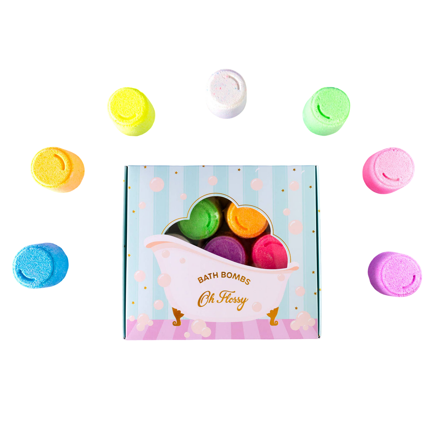 Mini Bath Bombs - Set of 7