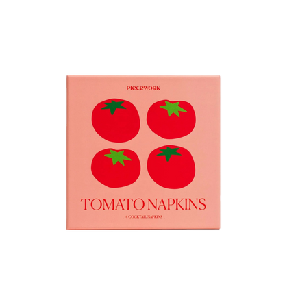 Tomato Cocktail Napkins - Set of 4