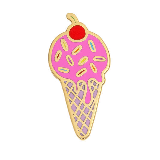Sprinkle Ice Cream Enamel Pin