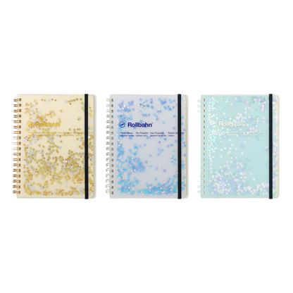 Rollbahn Spiral Glitter Stars Notebook