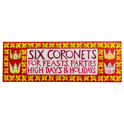 Set of Six Paper Party Coronets