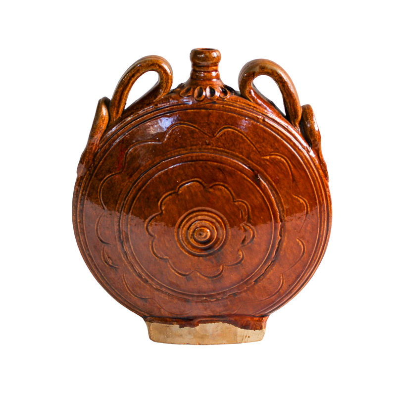 Antique Pottery Flask