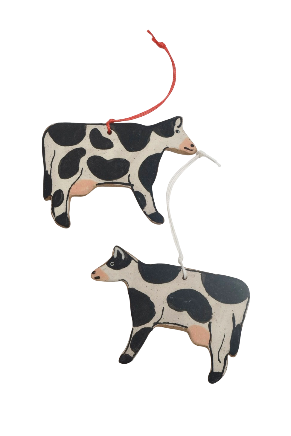 Ceramic Cow Ornament