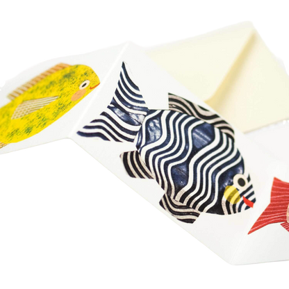 Fish Concertina Extending Card