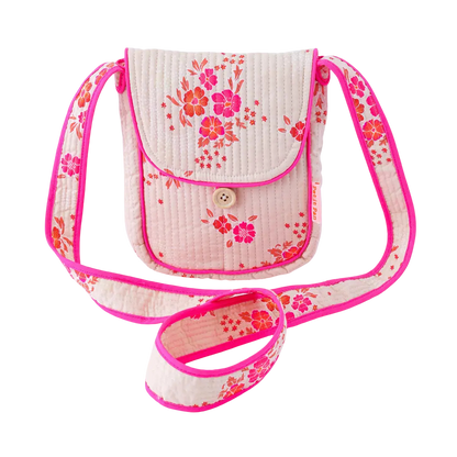 Quilted Cross Body Satchel Bag