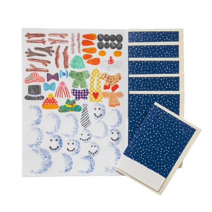 Make Your Own Christmas Cards Set - Snowman